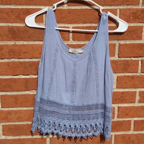 Elodie Tops - Elodie Crochet lace Crop Top sz M
